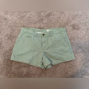 GAP Green Geometric Women Shorts